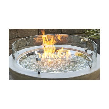 Fire Features & Tables Wind Guard Tempered Glass - GLASSGUARD - Terrace Level