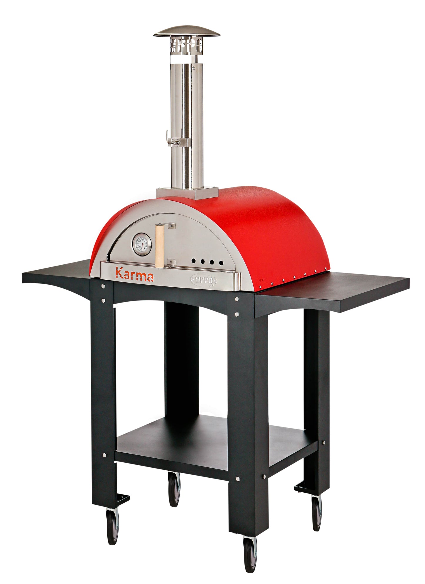 Traditional 25" Dual Fueled Pizza Oven With Gas Attachment- Wood and Gas Powered