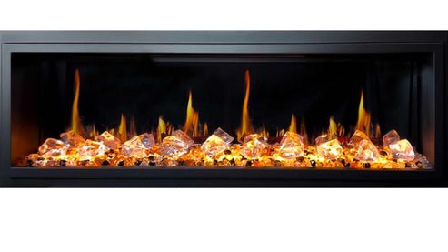 Litedeer Homes Latitude 55" Ultra Slim Built - in Electric Fireplace - ZEF55V - Terrace Level