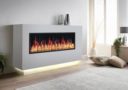 Litedeer Homes Latitude 65" Smart Electric Fireplace with Diamond-like Crystal - ZEF65XC