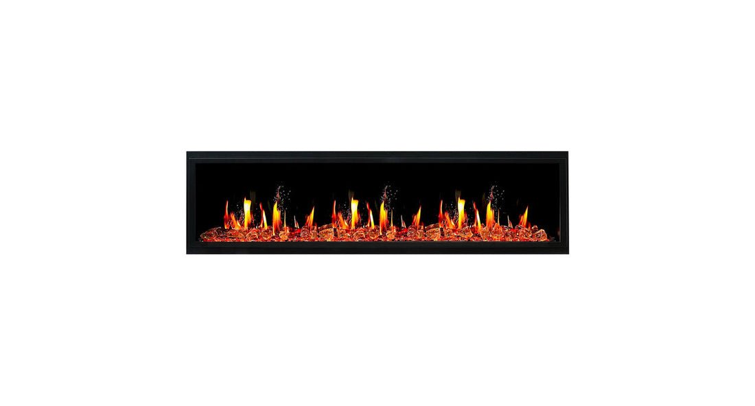 Litedeer Homes Latitude 75" Ultra Slim Built - in Electric Fireplace - ZEF75V - Terrace Level