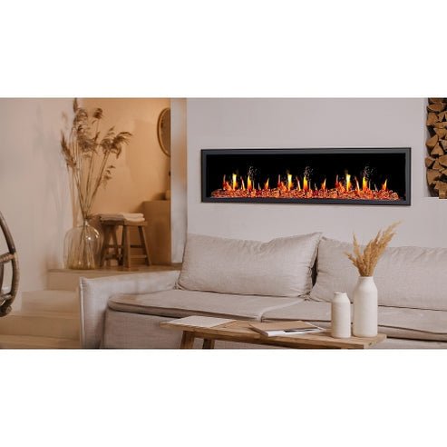 Litedeer Homes Latitude 75" Ultra Slim Built - in Electric Fireplace - ZEF75V - Terrace Level