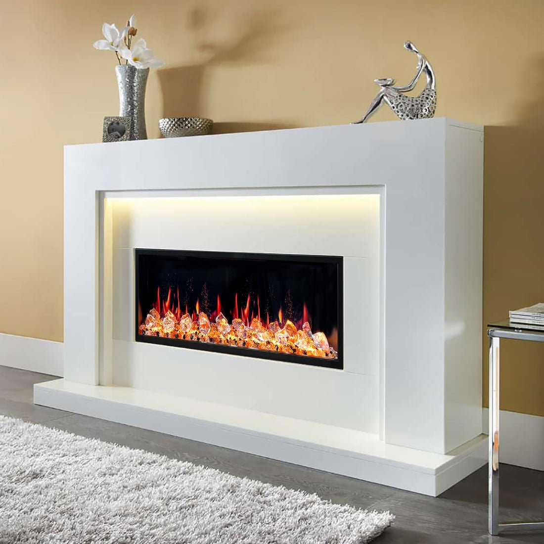 Litedeer Homes Latitude II 48 - inch Seamless Push - in Electric Fireplace - ZEF48X - Terrace Level