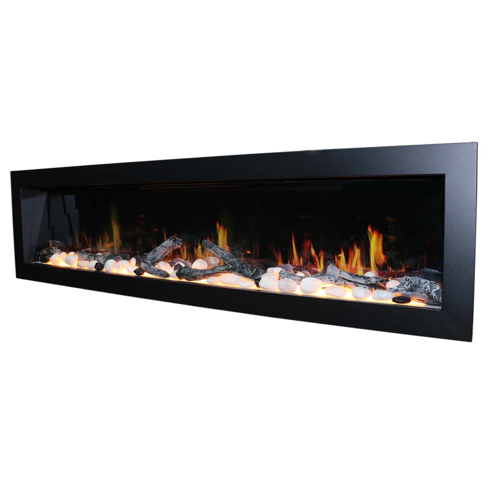 Litedeer Homes Latitude II 68 - inch Seamless Push - in Electric Fireplace - ZEF68X - Terrace Level