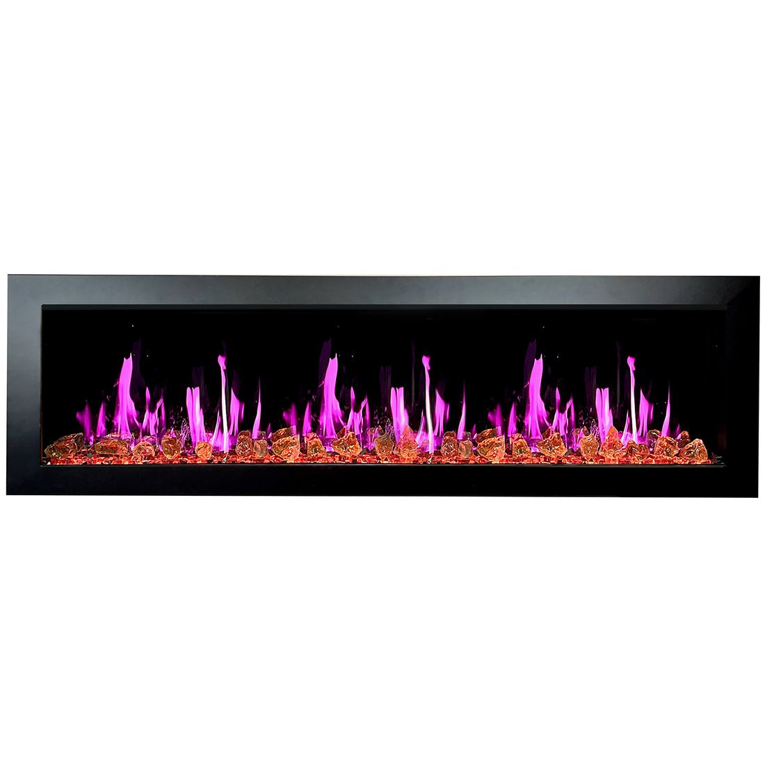 Litedeer Homes Latitude II 68 - inch Seamless Push - in Electric Fireplace - ZEF68X - Terrace Level