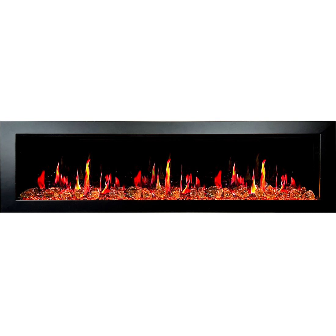 Litedeer Homes Latitude II 78 - inch Seamless Push - in Electric Fireplace - ZEF78V - Terrace Level