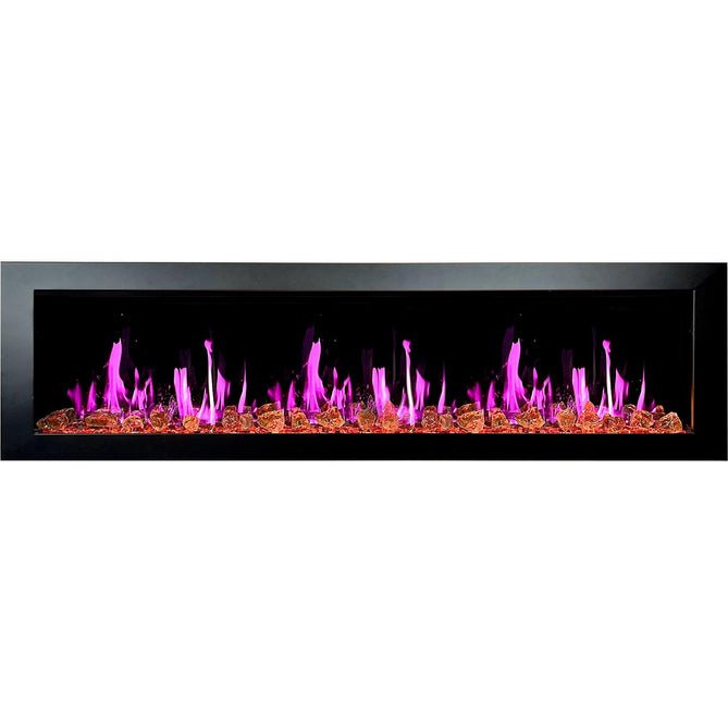 Litedeer Homes Latitude II 78 inch Wifi Smart Electric Fireplace with crackling - ZEF78VA - Terrace Level