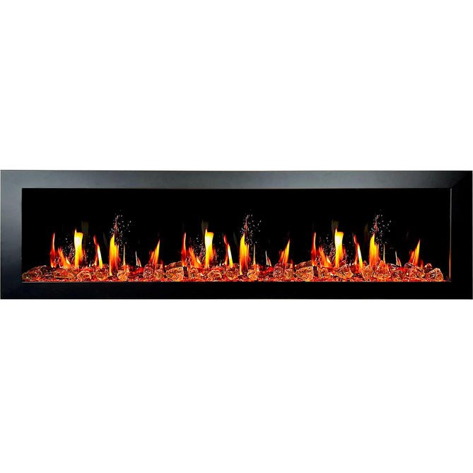 Litedeer Homes Latitude II 78 inch Wifi Smart Electric Fireplace with crackling - ZEF78VA