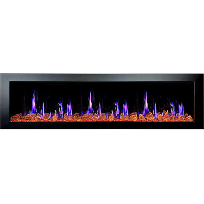 Litedeer Homes Latitude II 78 inch Wifi Smart Electric Fireplace with crackling - ZEF78VA