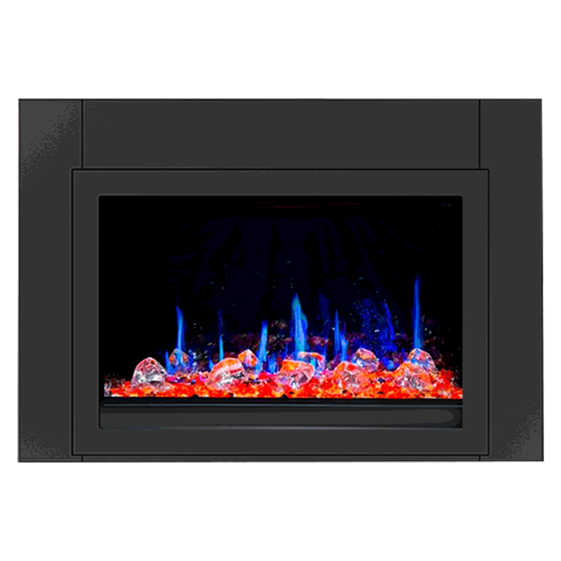 LiteStar 38 in Smart Electric Fireplace Insert with App Diamond-like Crystal - (ZEF38VC-C)