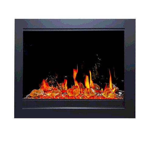 Litedeer Homes LiteStar 38 - Inch Smart Electric Fireplace Inserts Black - ZEF38VC - Terrace Level