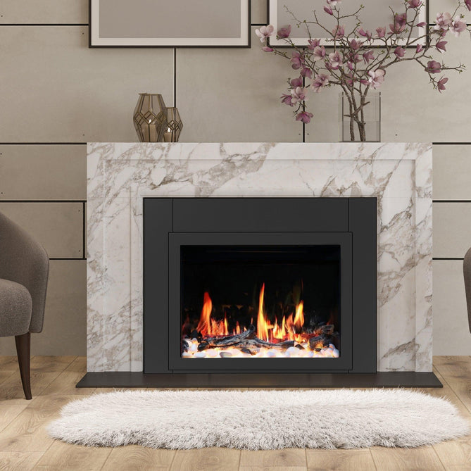 LiteStar 38 inch Smart Electric Fireplace Insert with App Diamond-like Crystal - (ZEF38VC-C)