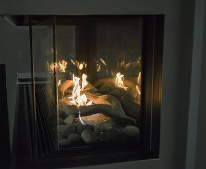 Sierra Flames 48 - Inch Lyon 4 Sided See Through Gas Fireplace - LYON - 48 - NG - Terrace Level