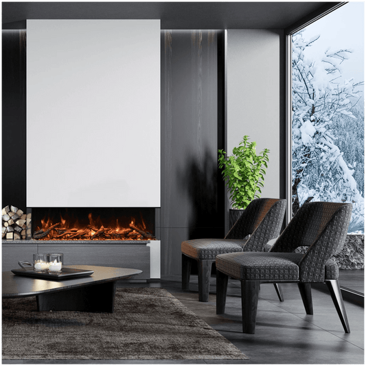 Sierra Flames Amantii Deep Smart 3 Sided Electric Fireplace - TRU - VIEW - XL - Terrace Level