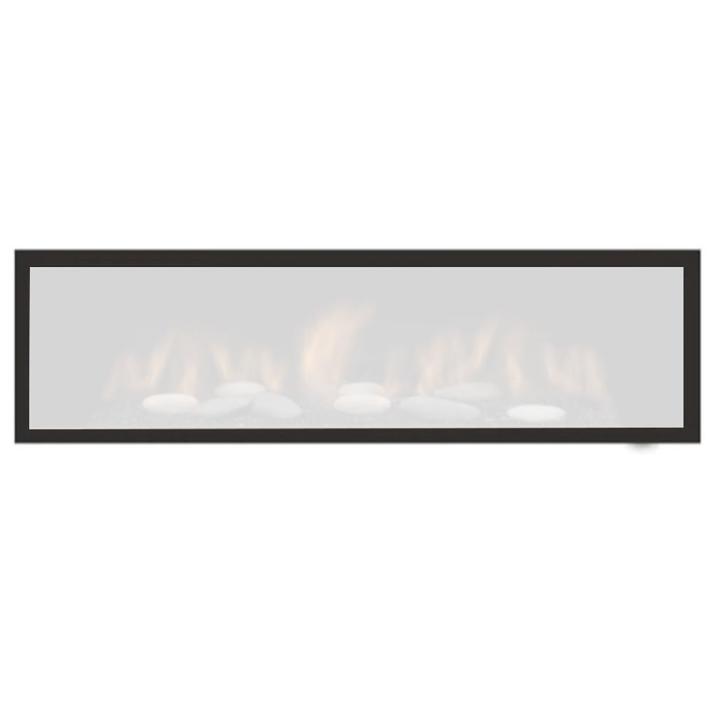 Sierra Flames Clean Face Black Surround with Safety Barrier - AUSTIN - CLEAN - BLK - Terrace Level