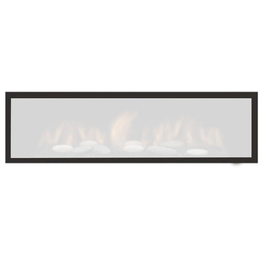 Sierra Flames Clean Face Black Surround with Safety Barrier - STANFORD - CLEAN - BLK - Terrace Level