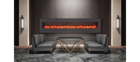 Sierra Flames Linear Electric Fireplace - WM - FML - STL - Terrace Level