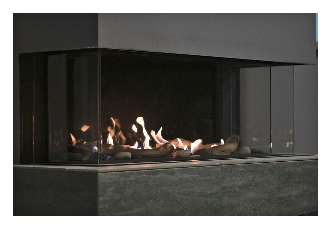 Sierra Flames Toscana 3 Sided Peninsula Gas Fireplace - TOSCANA - Terrace Level