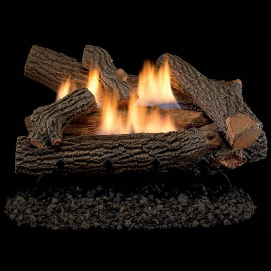 Superior Outdoors Crescent Hill Logs Concrete & Burner - LVD - Terrace Level