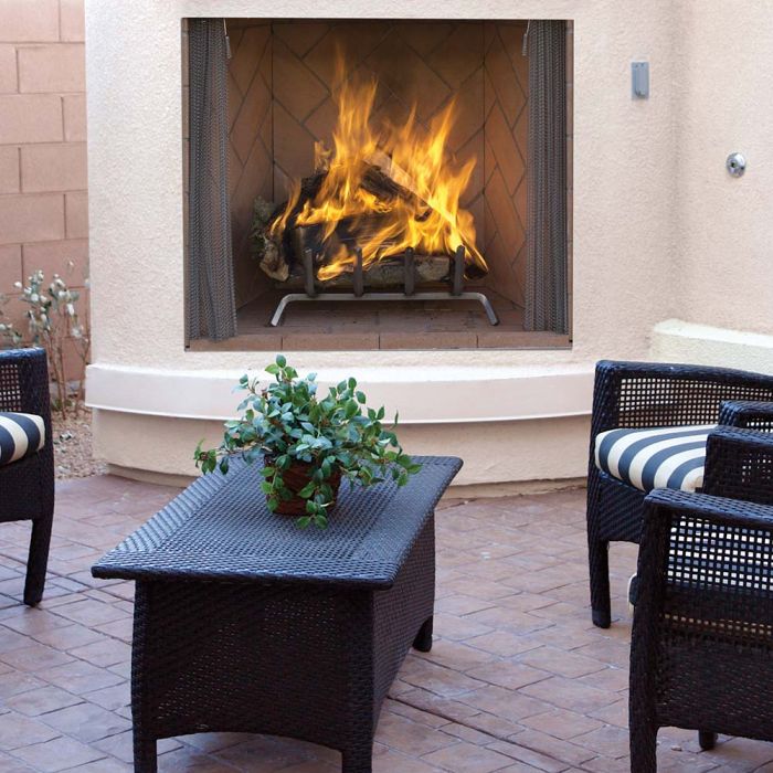 Superior Outdoors Masonry Wood - Burning Outdoor Fireplace - WRE60 - Terrace Level