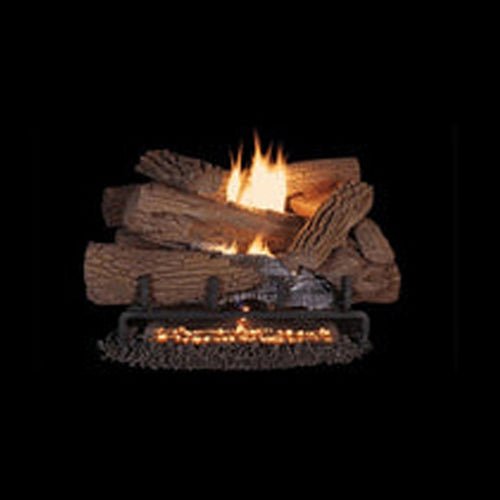 Superior Outdoors Mega - Flame Stainless Burner with Gas Log Sets - LMF/MNF - Terrace Level