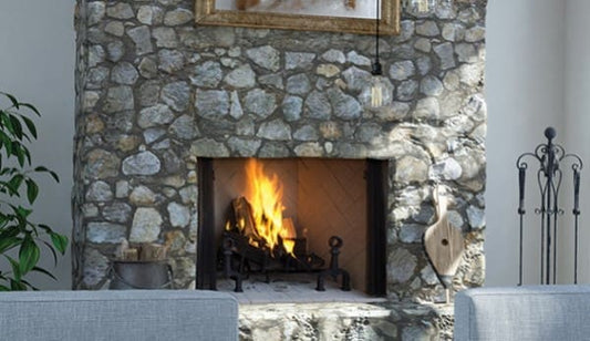 Superior Outdoors Radiant Fireplace with Refractory Panels - WRT45 - Terrace Level