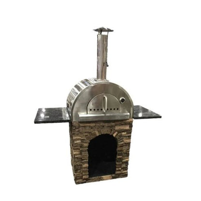 Tru Grill Islands Pizza Oven Stand Alone with Shelves B43031 - Terrace Level