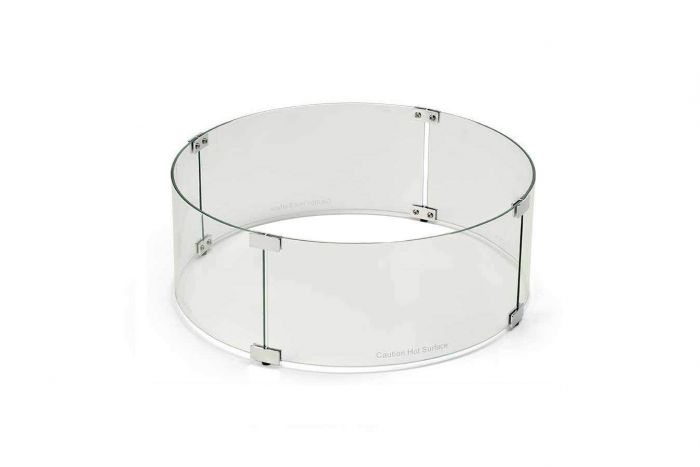 Warming Trends 38 - Inch Round Glass Wind Guard - WG38 - RD - Terrace Level