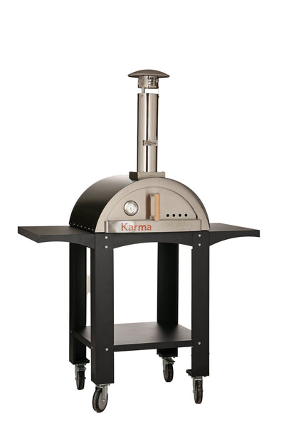 WPPO Karma 25 Colored Wood - Fired Oven With Stand/ Cart WKK - 01S - WS - Terrace Level